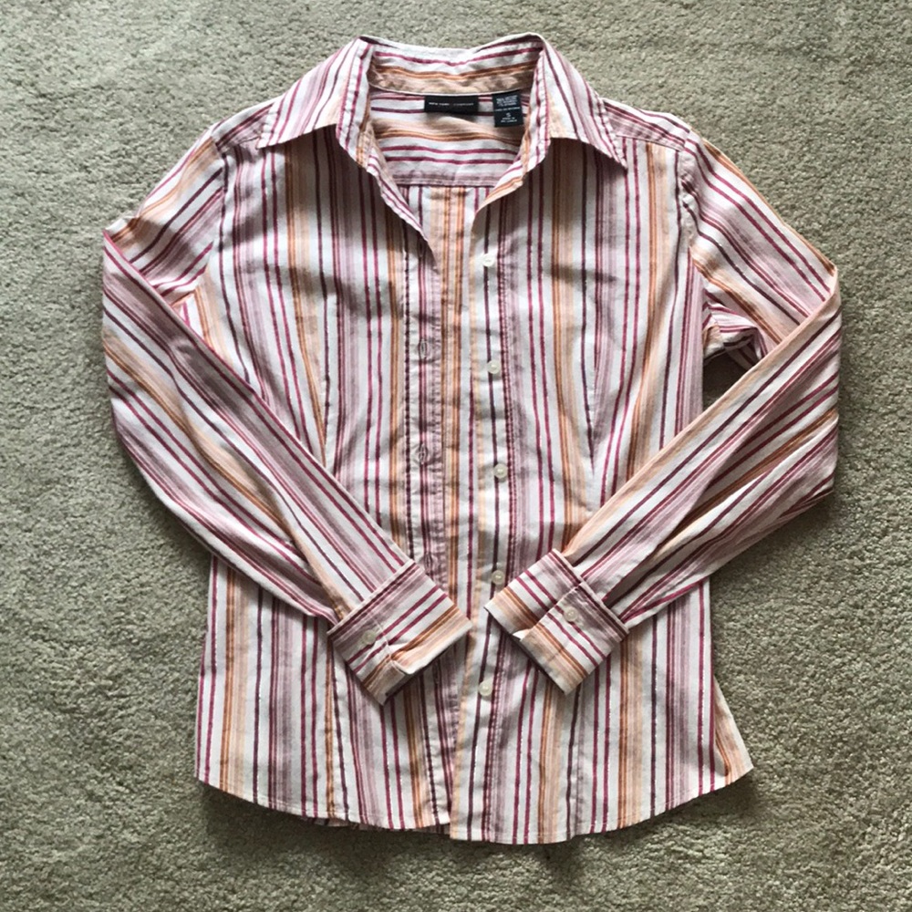 New York & Company Striped Shirt